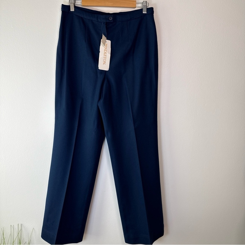 Vtg Pendleton Virgin Wool Straight Leg Trouser Pants Womens Size 16 (waist 31”)